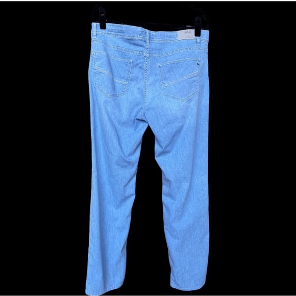 Brax Feel Good Designer Ultra Light Y2K Style Cadiz Denim Jeans Waist Size 36 - Picture 2 of 7